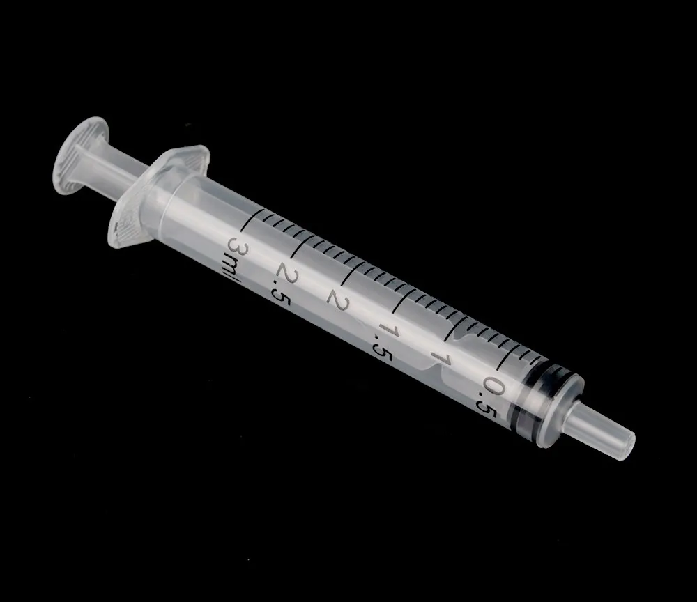 3ml White Plastic Disposable Luer Lock Or Luer Slip Syringe With Needle