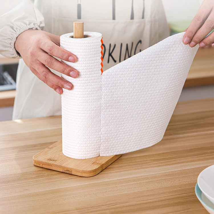 Custom Eco Friendly Embossing Reusable Kitchen Bamboo Paper Towels Kitchen Towel Paper