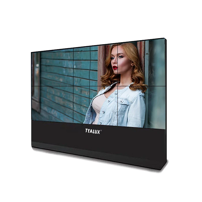 55 inch 3.5mm 4K Input Super Narrow Bezel LCD TV Wall Video Wall Solution screen advertising splicing screen led sphere display