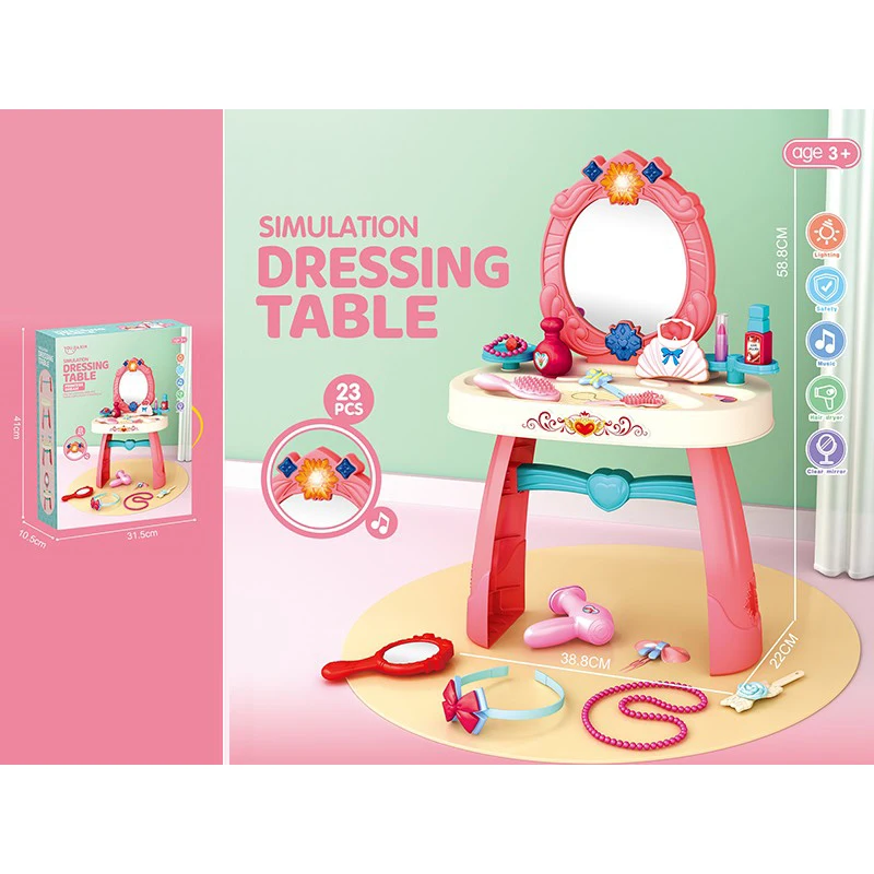 Kids Dressing Table Toys Princess Dressing Table Dresser Play House Toys For Kids