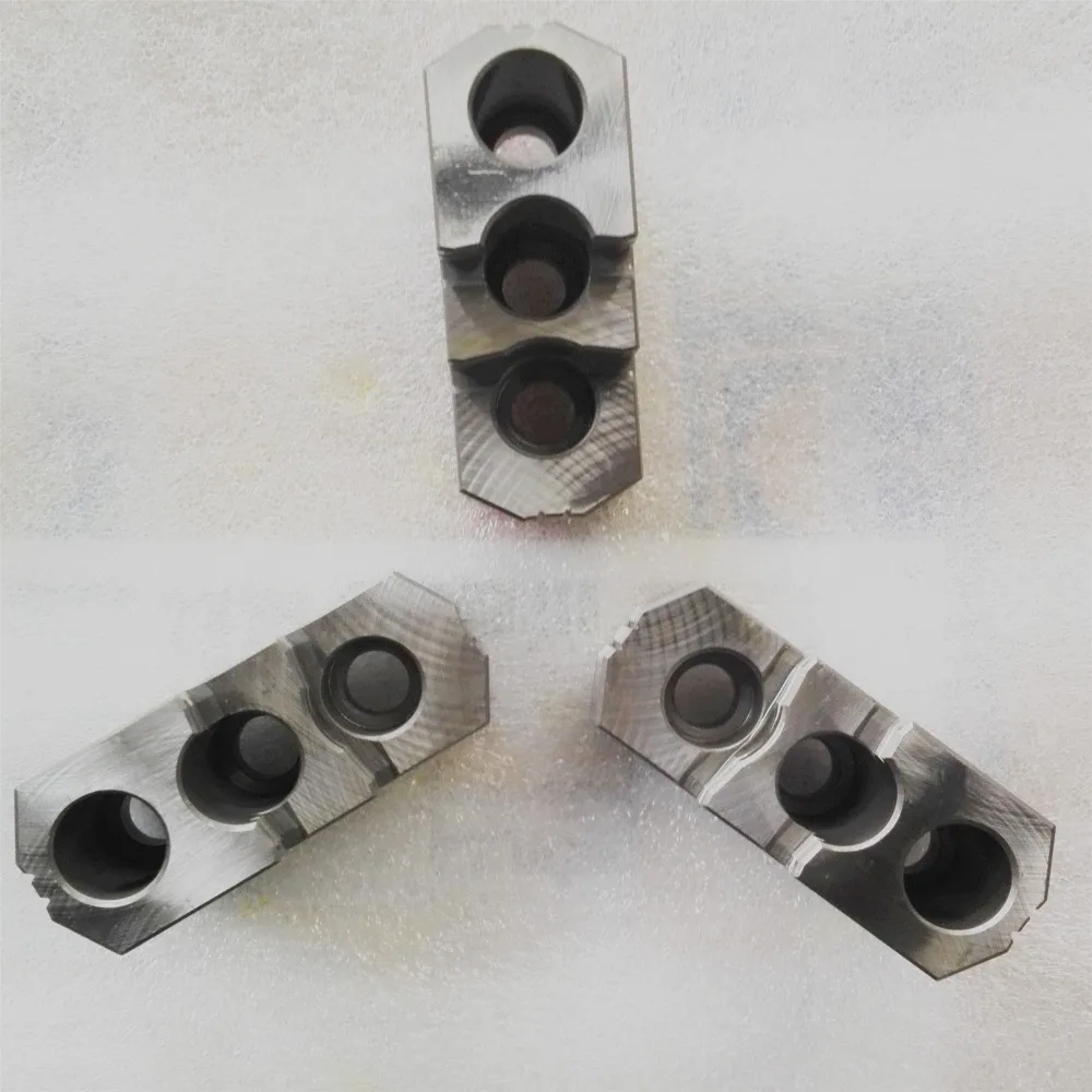 5/6/8/10/12/15-inch Hard jaws for hydraulic chucks Jaw plates 150 mm vice  pad brass strawberry black iron jaws