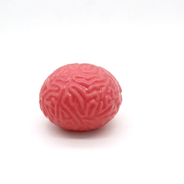 Factory Direct Sales Tpr Brain Shape Squishy Ball Decompression Vent Squeeze Toy
