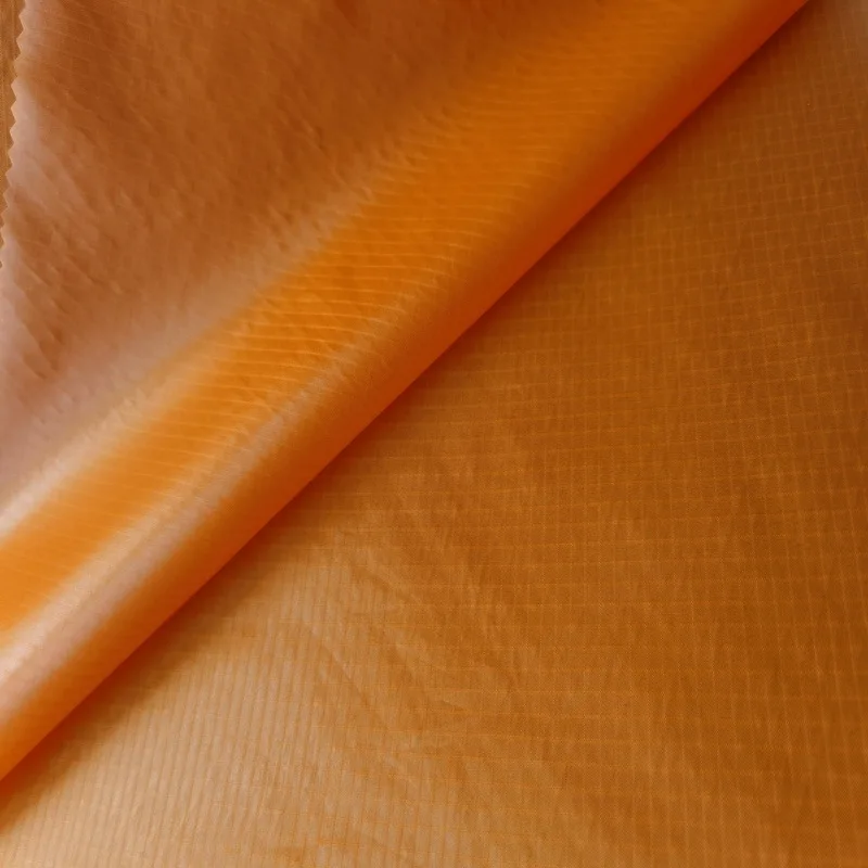 Ultralight 20D Ripstop Nylon Fabric Waterproof PU TPU Coated 400T Nylon Taffeta Fabric for Tent Parachute Jacket
