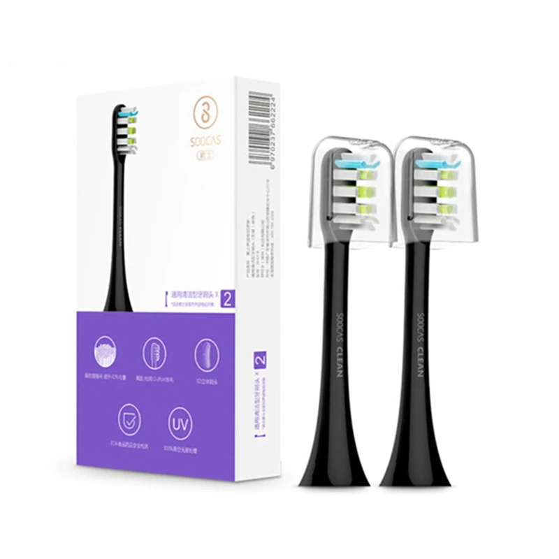
2 PCS Xiaomi SOOCARE X3 Replacement Brush Heads for Xiaomi Soocare Sonic Electric Toothbrush 