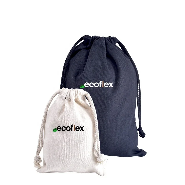 Wholesale Shopping Bag Custom Logo Multi Colors Printed Drawstring Canvas Bags