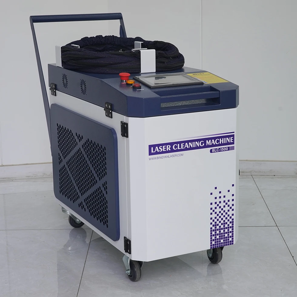 Low Price stone laser cleaner pulse laser cleaning machine 100w rust remover laser cleaner tool Used Stainless Steel Metal Parts