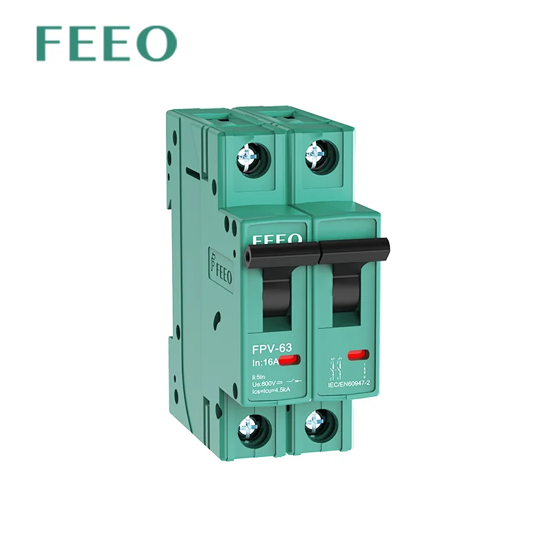 Миниатюрный выключатель 2p MCB 20A 16A 10A 32A 25A 40A 63A DC