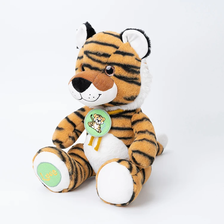 furry custom soft tiger plush toy stuffed animal dolls for kids toys gifts custom animals cute tiger plush toys