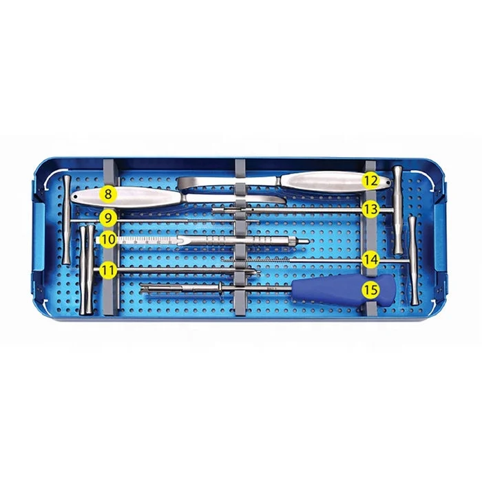 CE & ISO Marked Small Fragment Instrument Set Bone Surgery Orthopedic Instruments for Trauma Plate Surgical  Implants