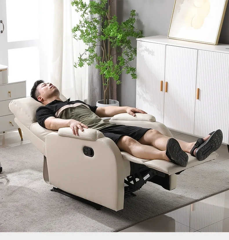 American Style Single Leisure Lazy Sofa Chairs Office Computer Rocking Chair Sofa Manual Recliner Chair for living Room