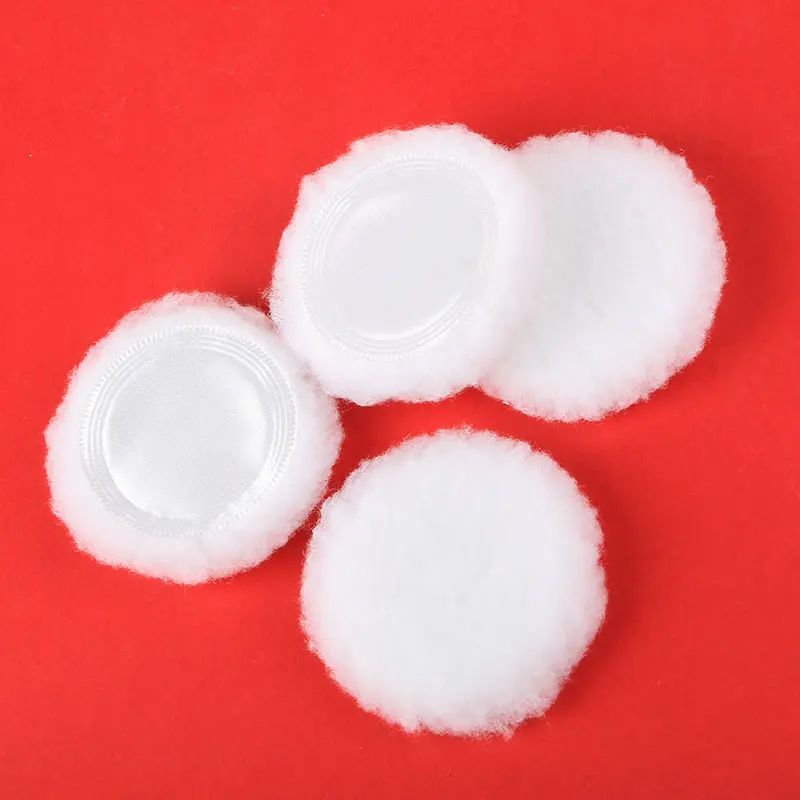 Vegan White Granule Fleece Sponge Premium Cosmetic Powder Puff Custom LOGO