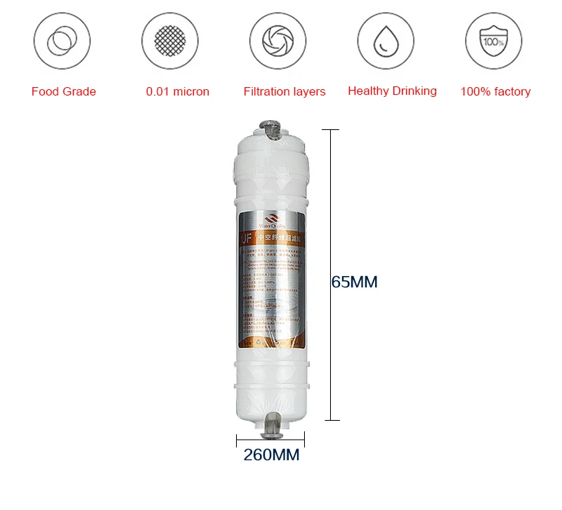 Oem/Odm Cheap Price Ultrafiltration Water Filter Cartridge 10 Inch Uf Inline Filter Cartridge