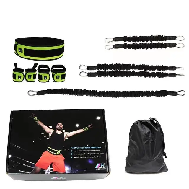 Sports Fitness Resistance Belt Set Leg And Arm boxing training Jumping Strength Equipment Fitness Resistance Bands