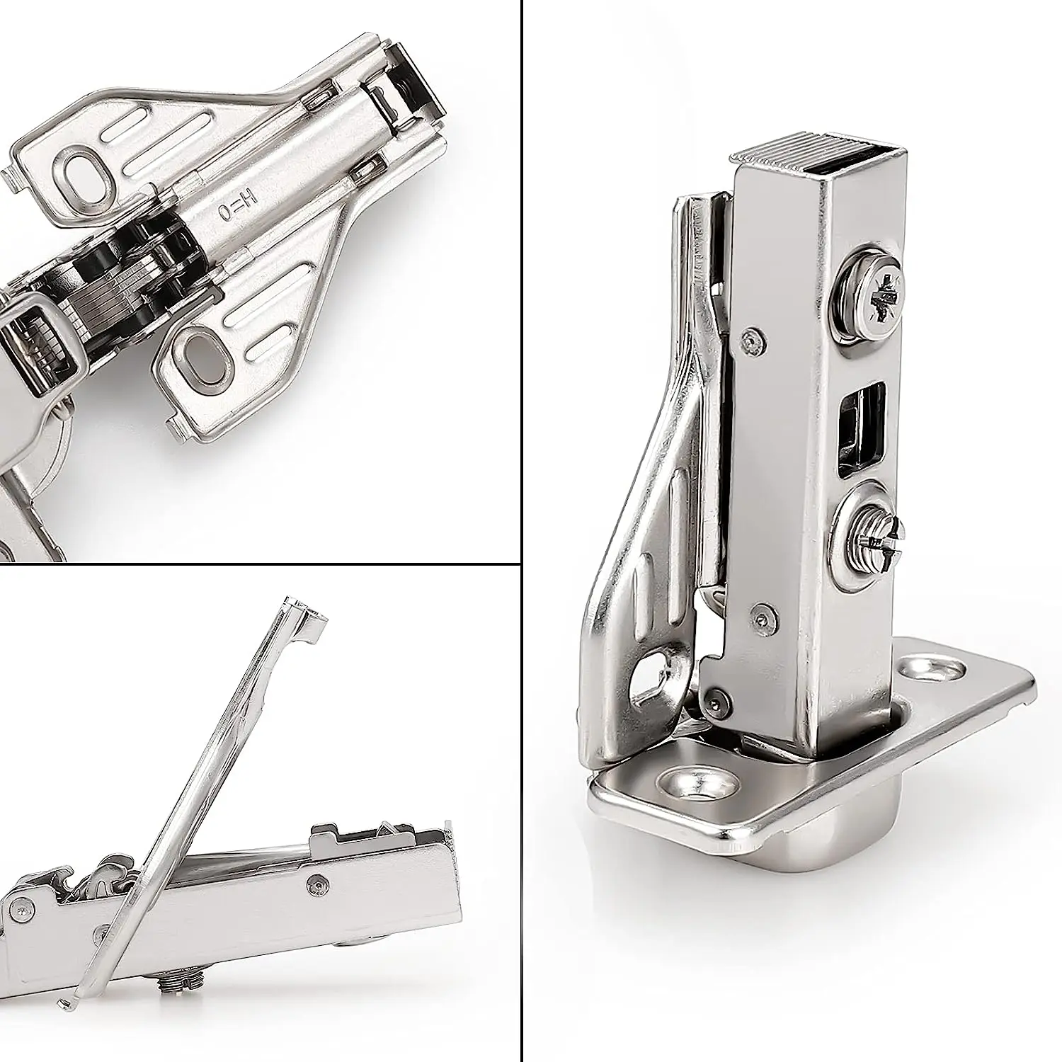 35mm Cup Hinge for Thick Side Panels, Suitable for 25mm Door Panels, Clip-On and Soft Closing Hinges for Cabinets and Furniture