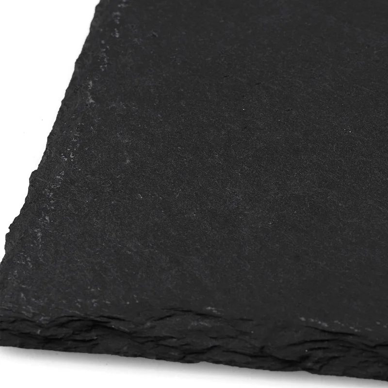 
Wholesale Natural Marble Slate Black Serving Plate Slate Cheese Board 