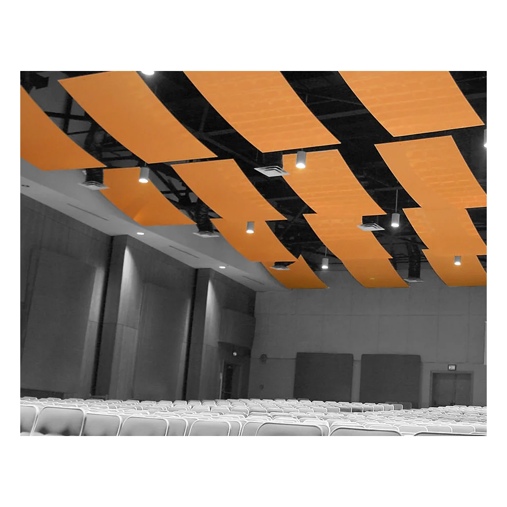 Изокинг акустическая настенная панель студия звукопоглощающие Стекловолоконные акустические шумоподавляющие потолочные панели