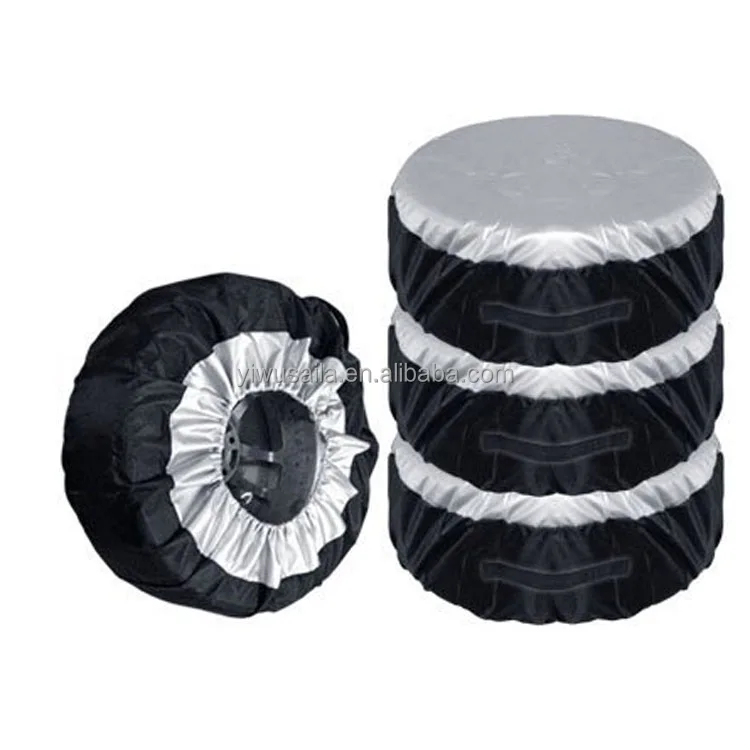  4 Pcs Set Waterproof Dustproof 23-30 Inch Car Tire Protect Cover Universal Spare Tyre Wheel With Storage Bag Oxford