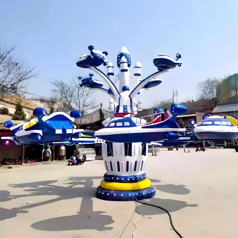 Popular Luna Park Amusement Rides Double-deck Self Control Plane, Kids Airplane Swing Rides for Sale