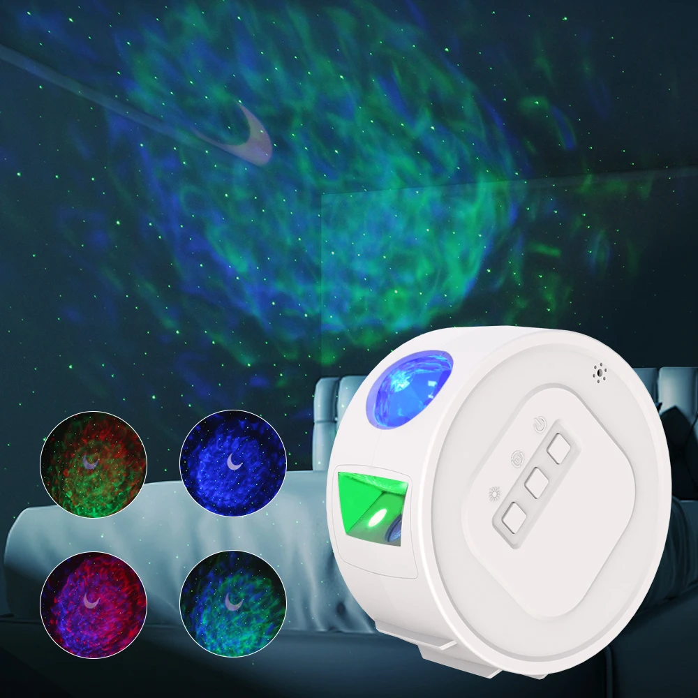Professional LED Lights Show Sky Stars Moon Indoor Portable Round Projector LED Night Light LED Star light Projector