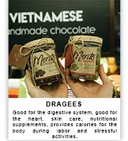 Delicious taste Matcha Chocolate covered Almonds made in Vietnam