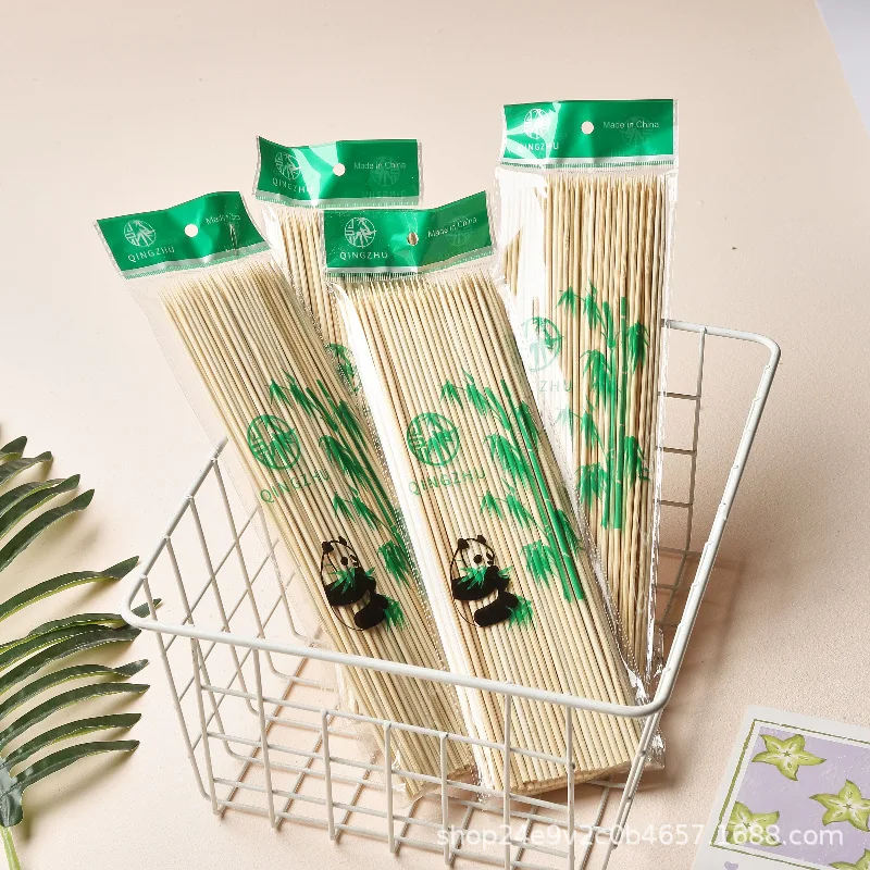 100% natural organic bamboo material sticks ready to ship multifunctional usable cheap timber material skewer