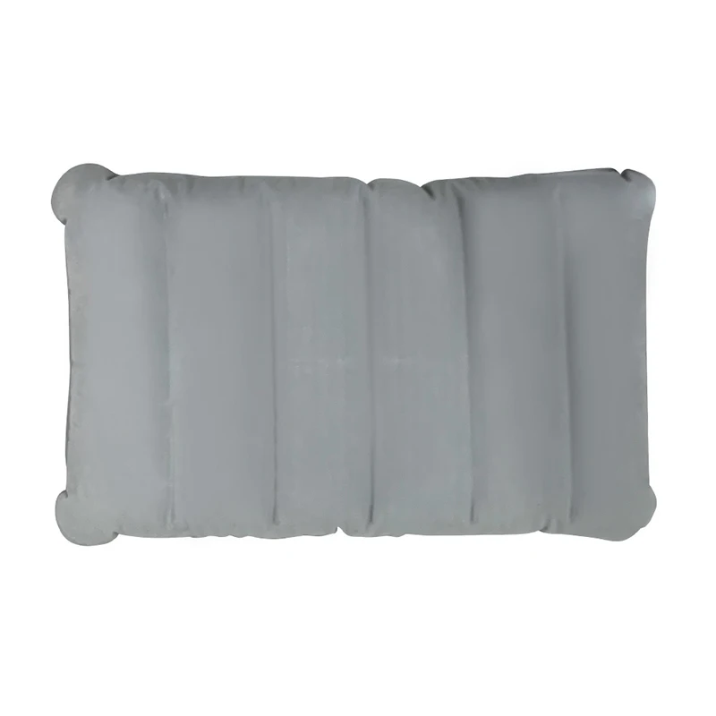 Custom Ultralight Inflatable Camping Pillow Small Squared Flocked Fabric Air Pillow for Hiking Camping