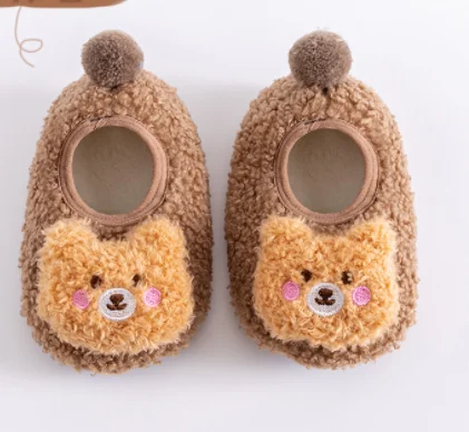 Зимний Комплект носков для новорожденных симпатичный дизайн из органического хлопка трикотажные Нескользящие Детские носки