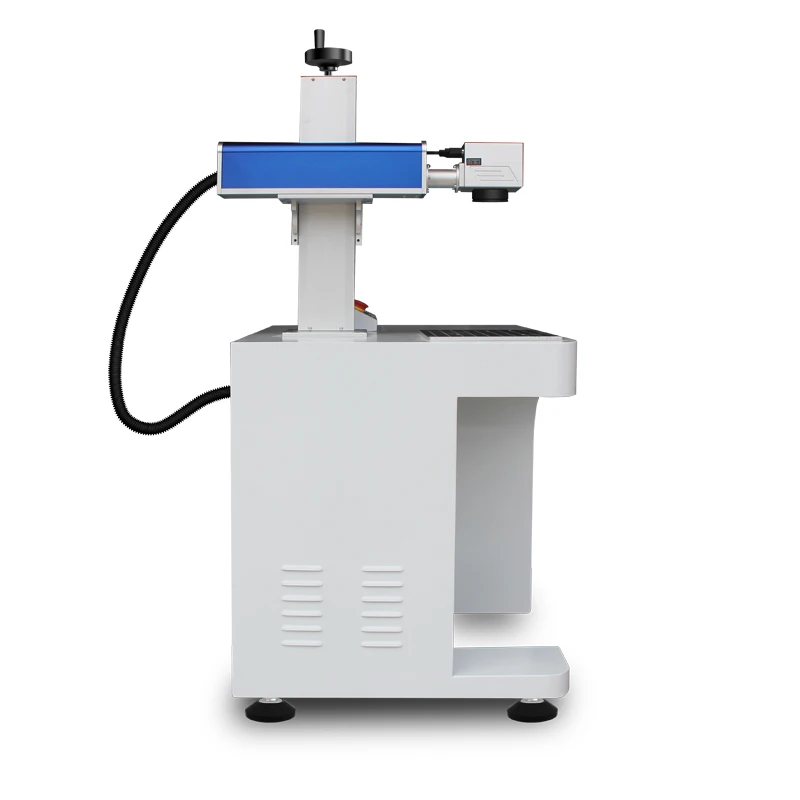 Desktop wuhan 20w jpt raycus 3d mopa fiber color laser marking machine