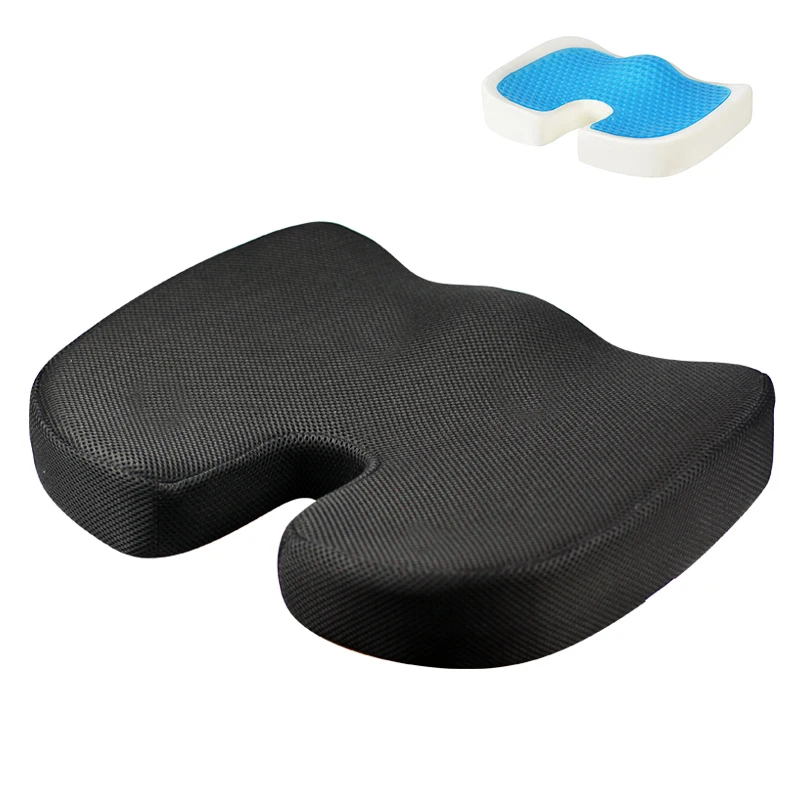 Comfort Zero Gravity Coccyx Orthopedic Blood Circulation Cooling Chair Gel Enhanced Wheelchair  Memory Foam gel seat cushion