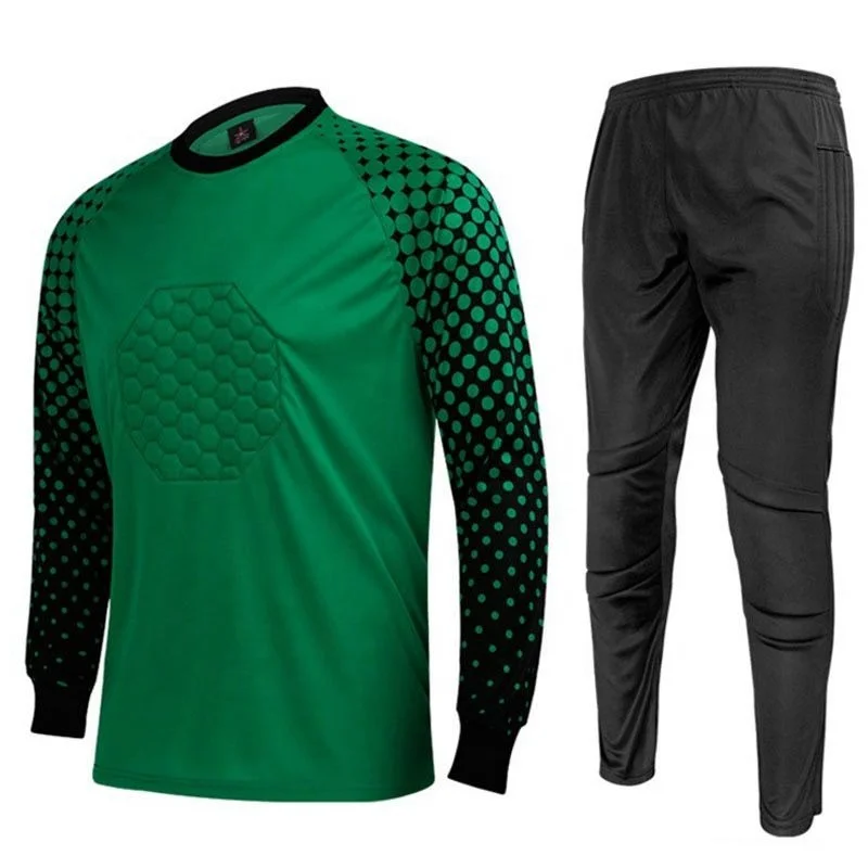 New Profession Goalkeeper Jersey Soccer uniforms Football keeper Jersey Sponge Protector Doorkeeper Training Goalkeeper Shirt