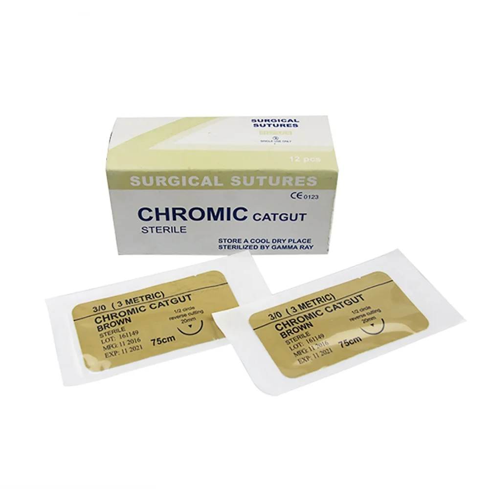 Natural Plain Catgut Surgical Suture With Needle Factory