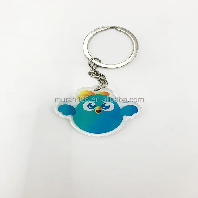 Personalized Acrylic Keychain Custom Printed Acrylic Charms Holo Shaker Charms Personalized Cute Anime Shaker Keychains