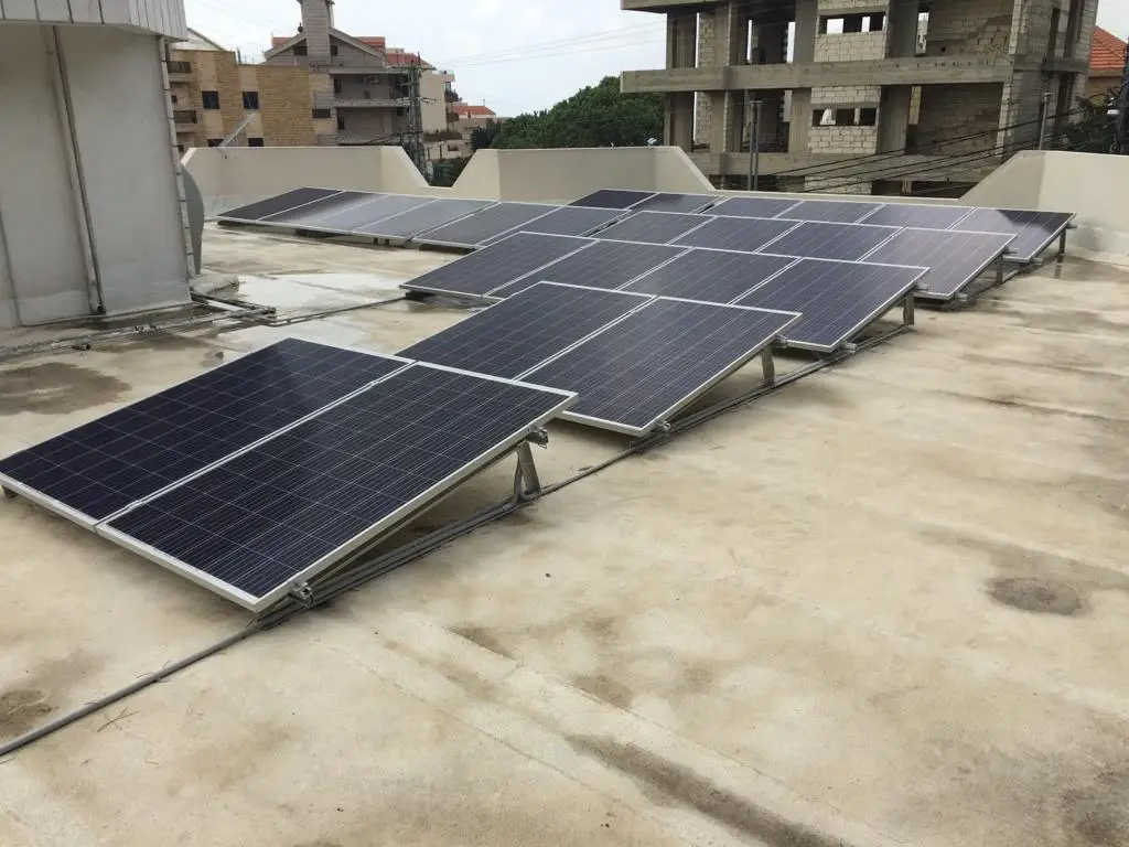 Rooftop pv aluminum tripod mounting racking triangle solar brackets