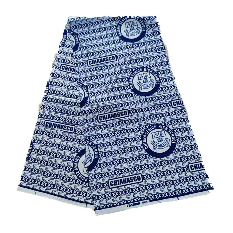 Cheap cloth African wax custom printing 100% polyester fabrics for wedding dresses