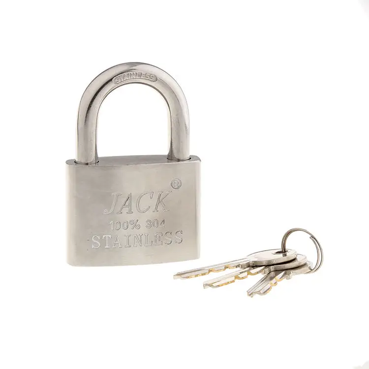 New Arrivals Custom Size High Quality Silver Solid Stainless Steel Arc Type Security Padlock Wholesale