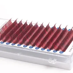 Mix Color Eyelash Extension 0.10mm C/D Curl 8-15mm Individual Color Eyelashes False Mink Cluster Rainbow Eye Lash