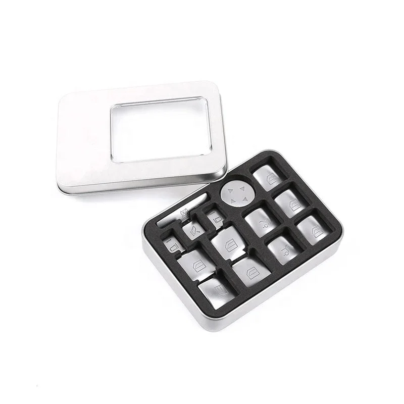 14pcs Car Door Window Glass Lift Switch Button Cover Decor For Mercedes Benz A B C E CLA GLK GLA GLE Class W204 W212 W166 G500