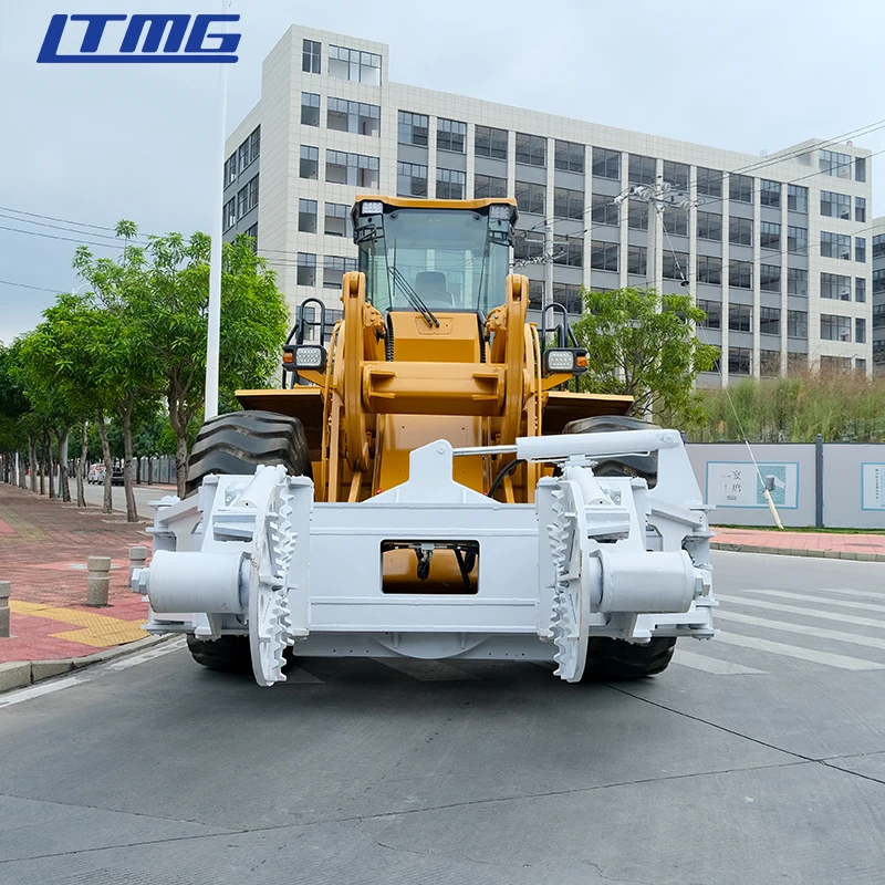 LTMG  wheel loader forklift stone  18 ton 23 ton 28 ton diesel loader forklift with tire clamp