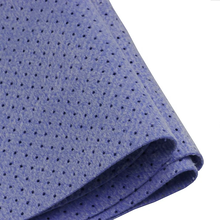 
Hot Sale Perforation Synthetic Lint-free PU Chamois Car Washing Cloth 