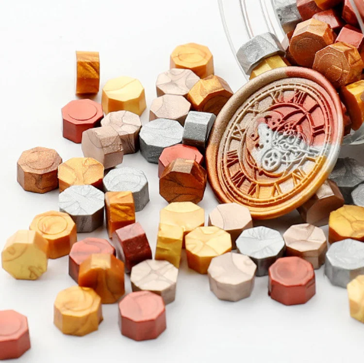 Manufacturers Wholesale Bags Of Octagonal Wax 100 35g Fire Seal Wax Color Mixed Color Sealing Wax