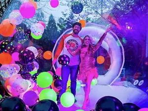 Customized Inflatable Pink Bubble House Inflatable Clear Balloon Dome Tent PVC Party Birthday Bubble Tent