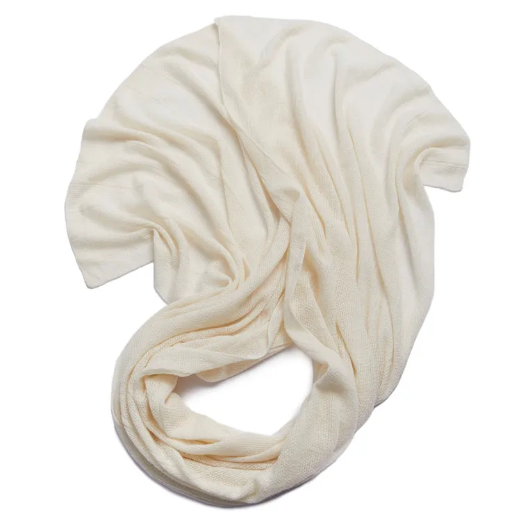 High quality factory shawl ladies shawl winter grid indian cashmere waffle knitted scarf