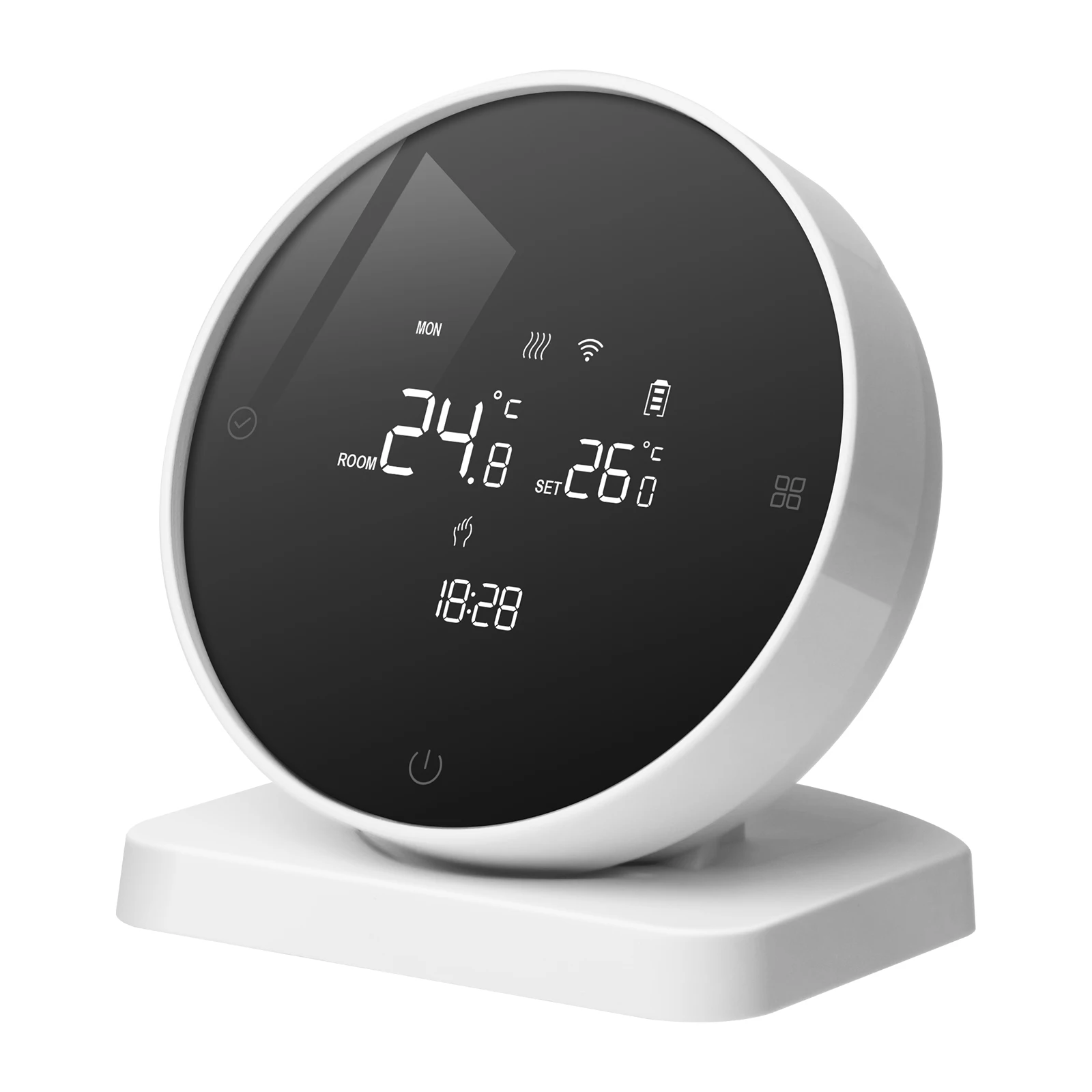 Beok battery powered room thermostat wifi rf wireless smart temperature controller thermostat for heating