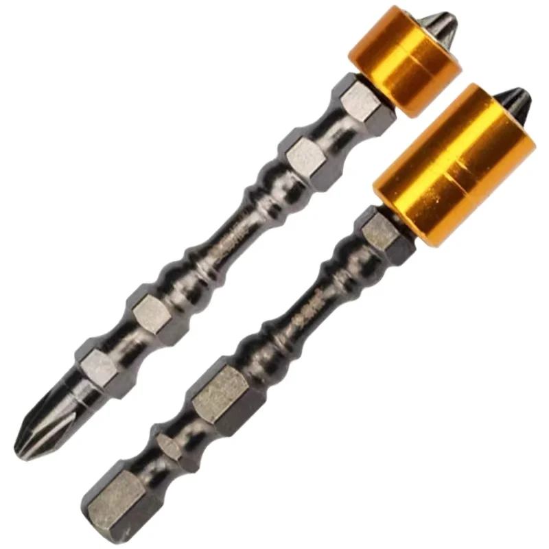 Anti-slip magnetic ring strong magnetic cross screw driver PH2 screwdriver 1/4 inch powerful cross bit