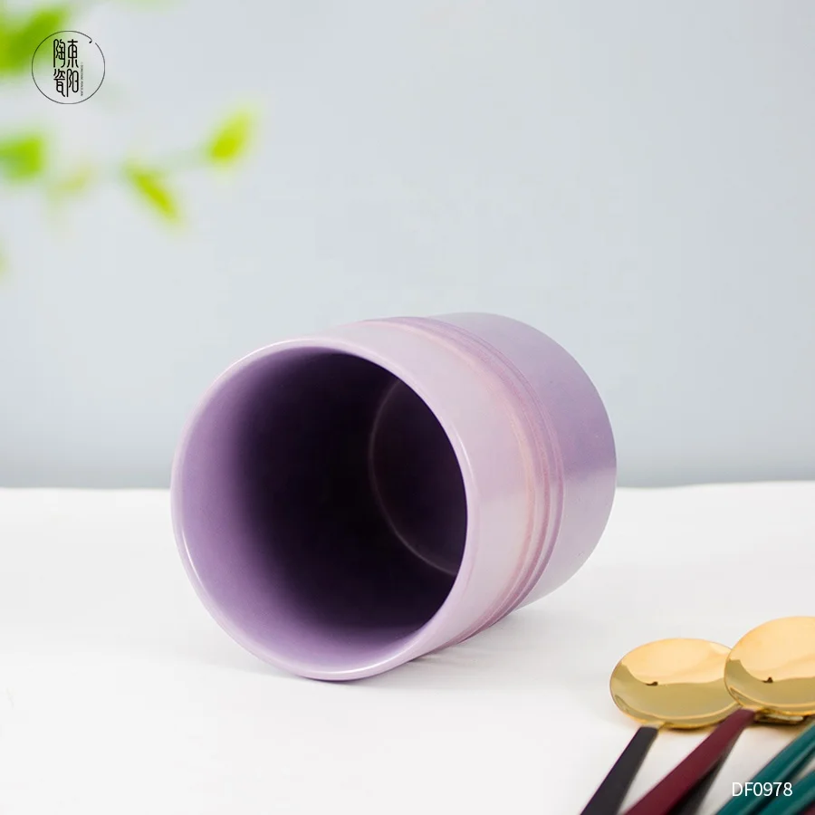 Ceramic cutlery table holder custom design kitchen tools pot porcelain kitchen utensil holder for home