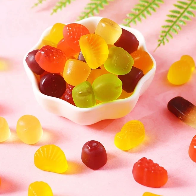Wholesale halal OEM bulk packing soft chewy watermelon gummy jelly candy SWEETS bulk
