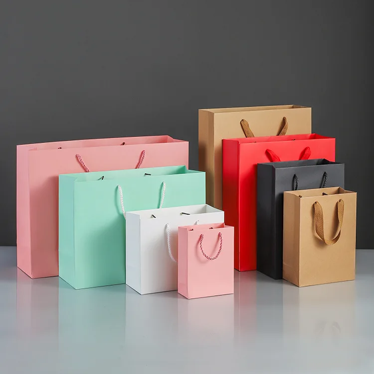 Jewelry packaging bags solid color exquisite handbags companion bags gift gift bags spot can be printed LOGO