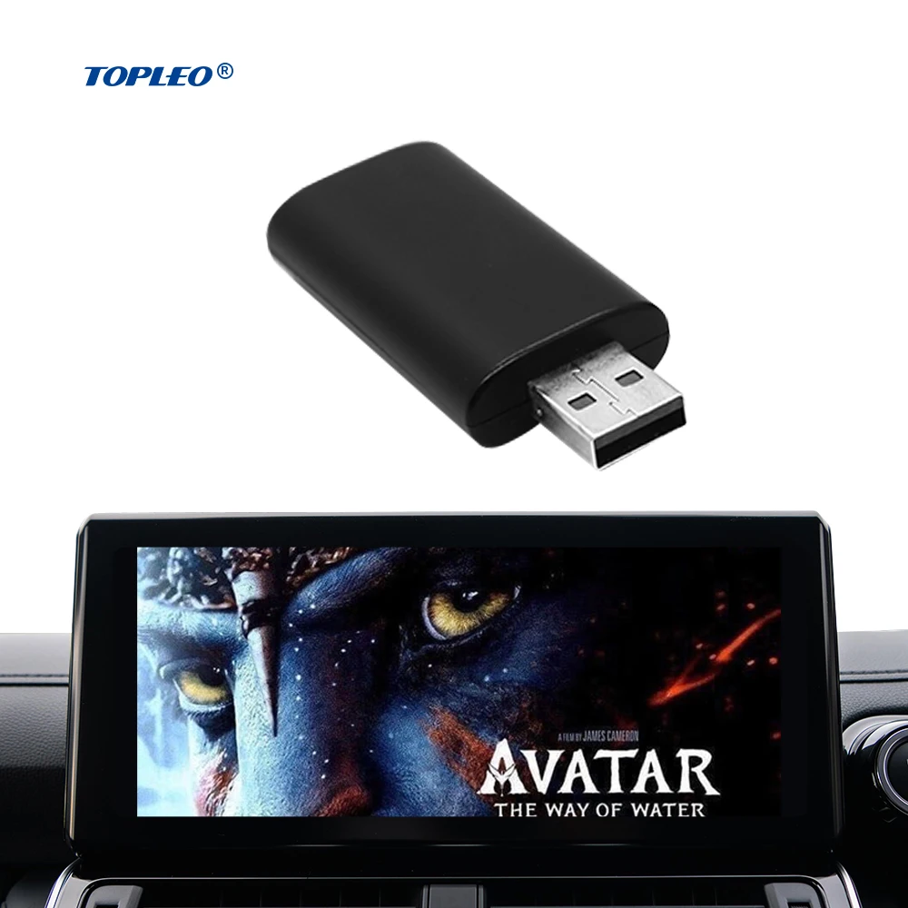 Topleo carplay ai box android 10 экран беспроводной адаптер plug and play Dual WIFI smart tv stick carplay ai box