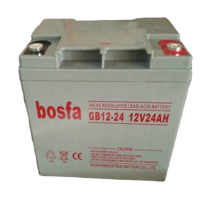 GB12-24 батарея 12v 24ah vrla герметичная не требующая обслуживания для электрического велосипеда с msds