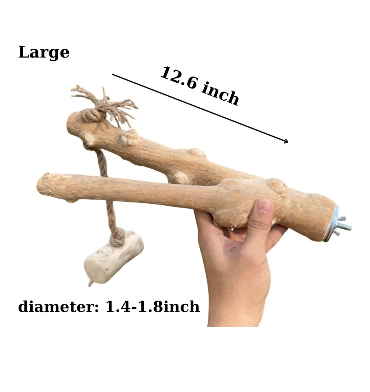 Wholesale Bird Toys Training Wood Parrot Stand Perch for Parakeets  made from Viet Nam HOANG LINH SG Kimy +84938616690